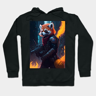 Flame-Forged Paws Hoodie